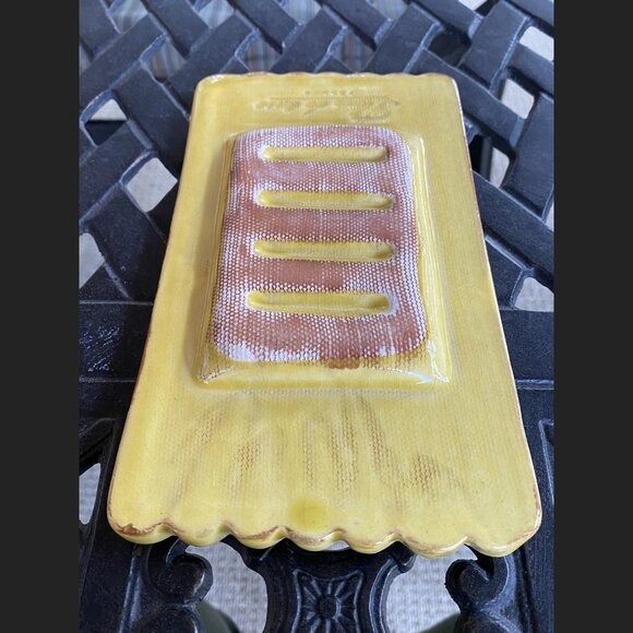 French Pottery Soap Dish - Fleur de Terre - Olive Branch - Picture 7 of 7